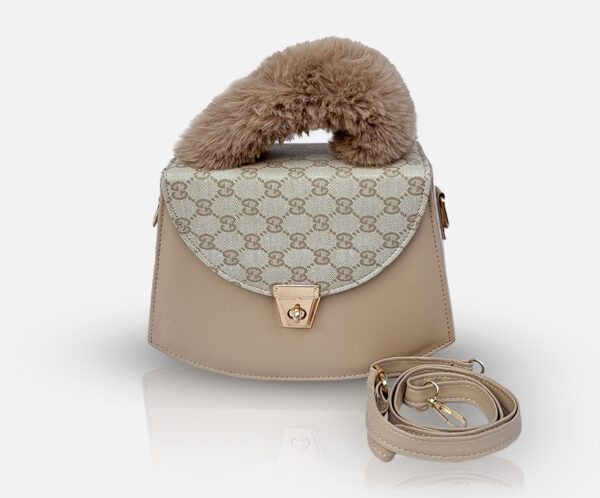 Fur Handle Bag