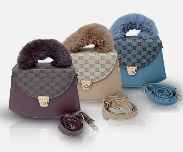 Fur Handle Bag